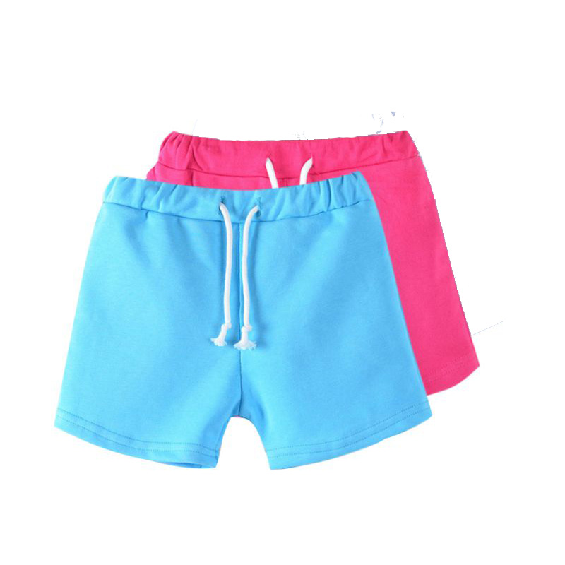 Girls slim fit cotton shorts with pockets - Click Image to Close